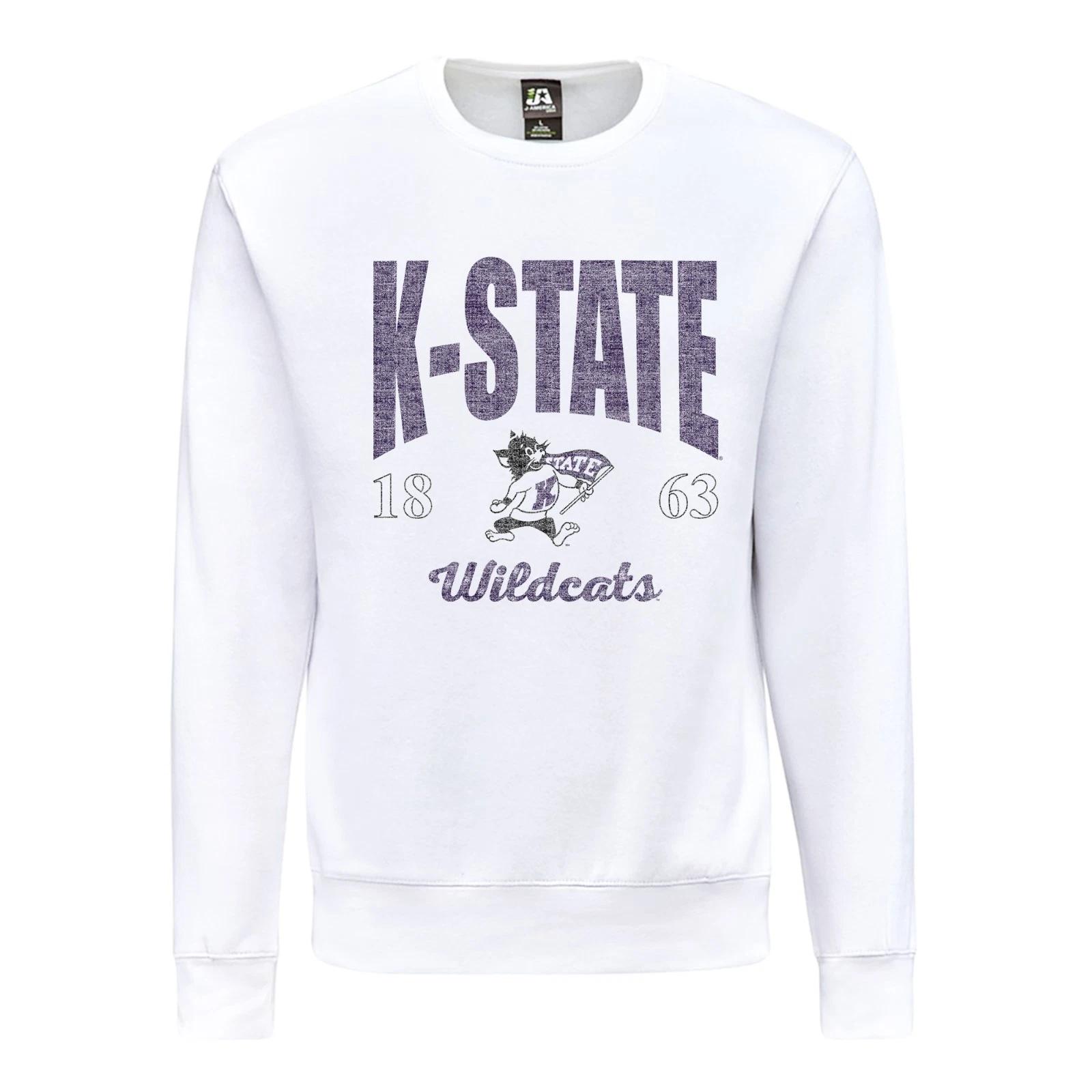K-State Giving Noise JA BTB Fleece Crewneck - White 2XL