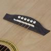 41-Zoll-Lindenholz-Cutaway-Gitarre, glattes Griffbrett, inklusive Tasche + Riemen + Saite + Plektrum + Sechs-Loch-Stimmung