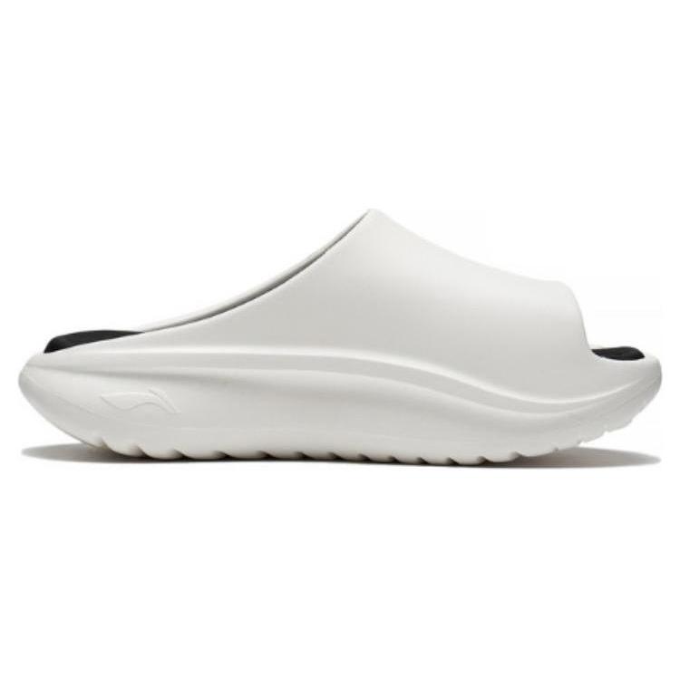 New LiNing SOFT SLIPPER Quiet Slide Slippers Unisex Ecru AGAT017-2