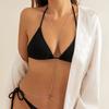סגנון חופשה שרשרת ביקיני חוף שרשרת חזה פשוטה שרשרת גוף סקסית למועדון לילה עם צווארון