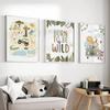 Cute Giraffe Elephant Lion Monkey Car Rainbow Wall Art Canvas Painting Cartoon Posters And Prints Pictures Baby Kids Room Decor