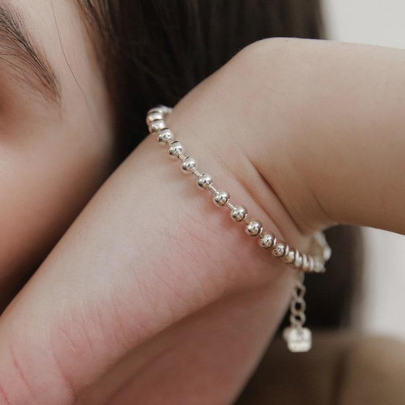 Tatiana (925 Silver) Tag Ball Chain Bracelet BR2192