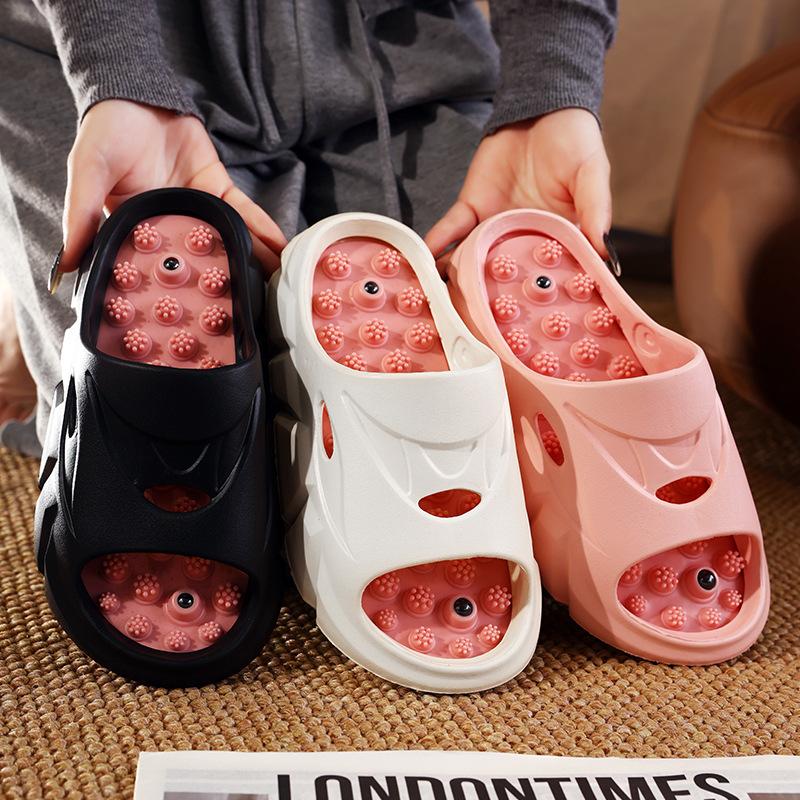 New women's massage shoes, soles acupoints raised slippers, fingerboard cool slippers