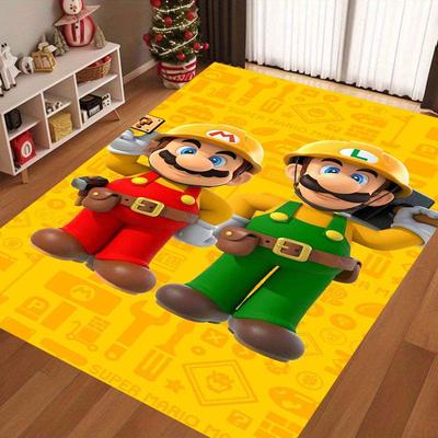 The New 2026 Super Mario Bros. Rug Is Suitable for Home Décor In Game Rooms, Bedrooms, Living Rooms, Sofa Areas, and More.