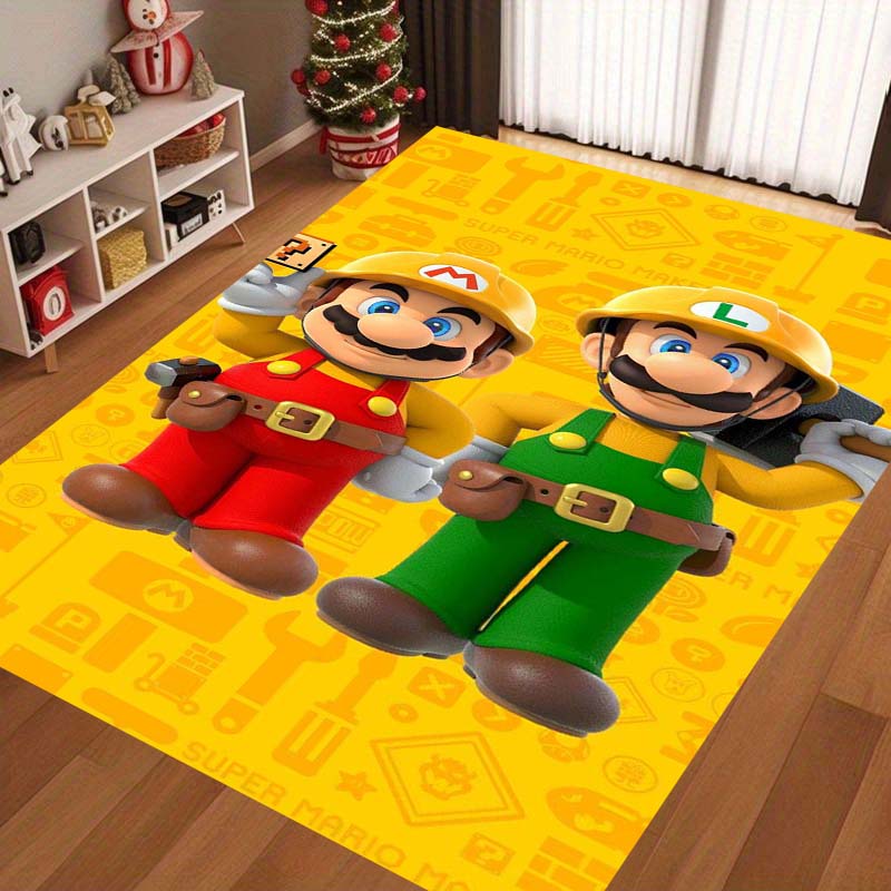 The New 2026 Super Mario Bros. Rug Is Suitable for Home Décor In Game Rooms, Bedrooms, Living Rooms, Sofa Areas, and More.