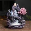 Creative Backflow Incense Holder Resin High Mountain Waterfall Incense Cones Burner Aromatherapy Ornament Zen Home Decoration