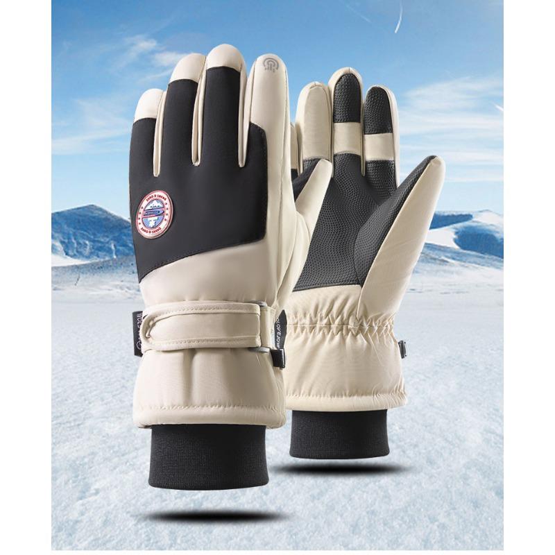 Winter Skiing Gloves for Men and Women Water Resistant  Windproof Warm  Thickened  Anti Slip Touch Screen  Cycling and Driving Gloves