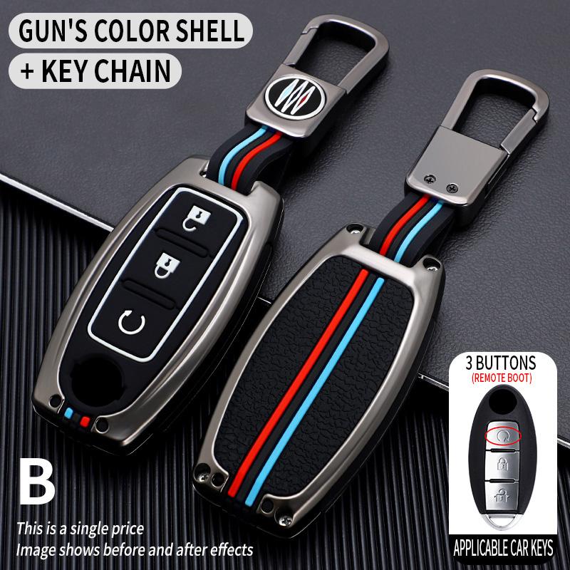 Car Key Case CoverProtective Shell Fob for Nissan Qashqai X-Trail T32 T31 Juke J10 J11 Kicks Tiida Pathfinder Note for Infiniti