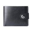 Men's Leather Magnetic Snap Wallet with Zipper – Horizontal Style for Holding Driver's License