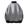 Kardigan w stylu retro collegeowym Styl sportowy Luźna bluza z kapturem Casualowa kurtka kolorowa Stójka Kurtka w paski