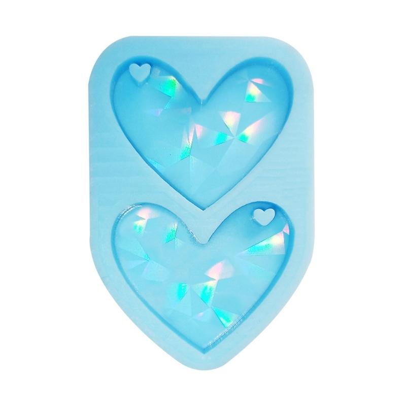 

Light and Shadow Keychain Silicone Mold with Hole Earrings Pendant Handmade Mold for Valentine s Day Birthday Gift 1