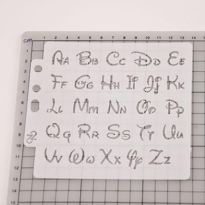 Alphabet Painting Stencil Scrapbooking Embossing Stamping Album Card Mold for Family Together Shooting Photos Decor