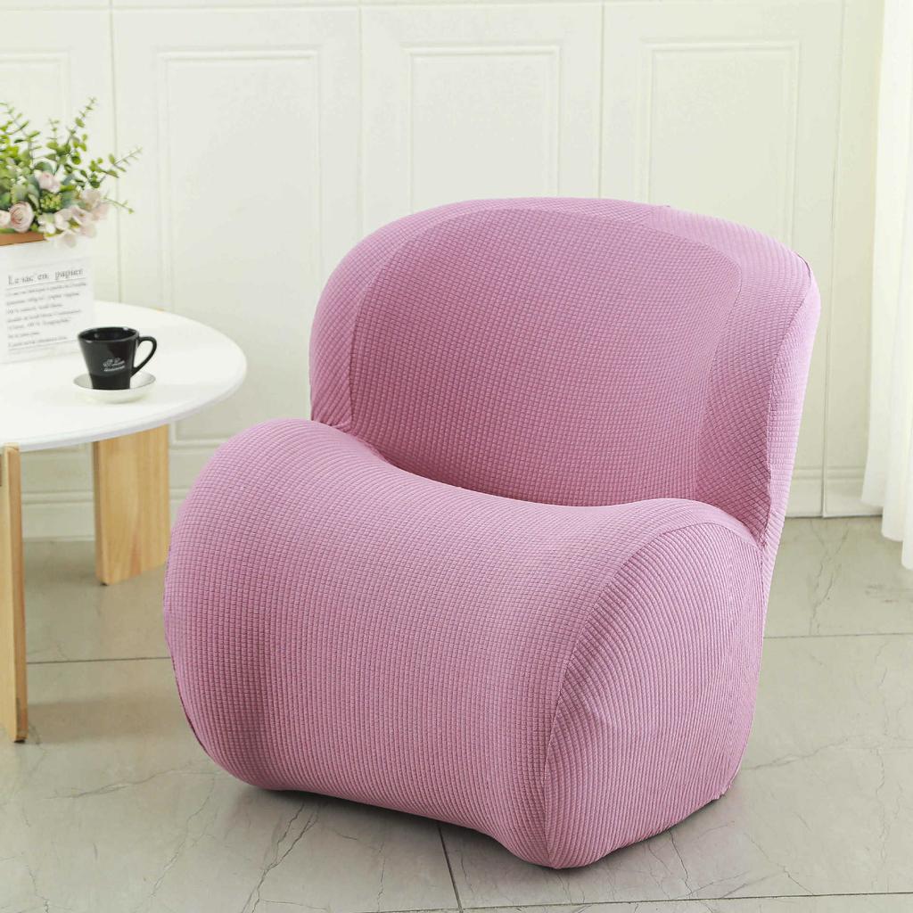 Elastisches Einzelsofa-Set All-Inclusive Internetcafé Universal Stuhlbezug Halbkreisförmiger Spind Kleiner Sofaüberwurf