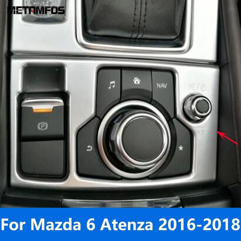 

For Mazda 6 Atenza M6 2016 2017 2018 Matte Electronic Handbrake Parking Brake Control Button Cover Trim Interior Accessories