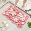 Small Fresh Flower Bathroom Floor Mat Hot-selling Imitation Cashmere Floor Mat Household Bathroom Door Absorbent Foot Mat