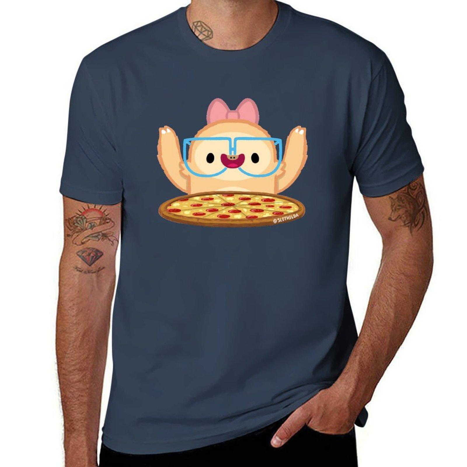 Pizza Loving Sloth Tshirt High Quality Durable Tshirt S