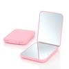 Mini Compact Led Makeup Mirror With Light 2X Magnifying Small Pocket Portable Travel Pink Black Foldable Cosmetic Vanity Mirrors