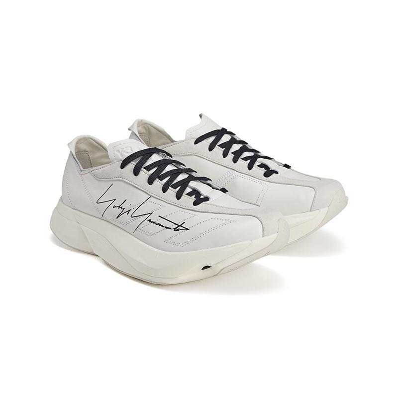 Y-3 Adios Pro 3.0 LX Leather Fashion Comfortable Low-Top Casual Shoes Unisex Sneaker White JR4206