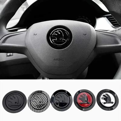 Label Steering Wheel For Skoda Octavia Kodiaq Superb Fabia Rapid Scala Yeti Modification