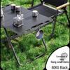Lightweight Portable Outdoor Folding Camping Table - Tactical Multi-functional IGT Tea & Picnic Table for Field Cooking.