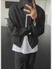 Korean-Style Men's Autumn/Winter Casual Loose Short Coat with Wide Lapel