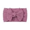 Solid Cable Bow Baby Headband for Child Nylon Layers Headwear Kids Elastic Turban Headwraps Newborn Boys Girls Hair Accessories
