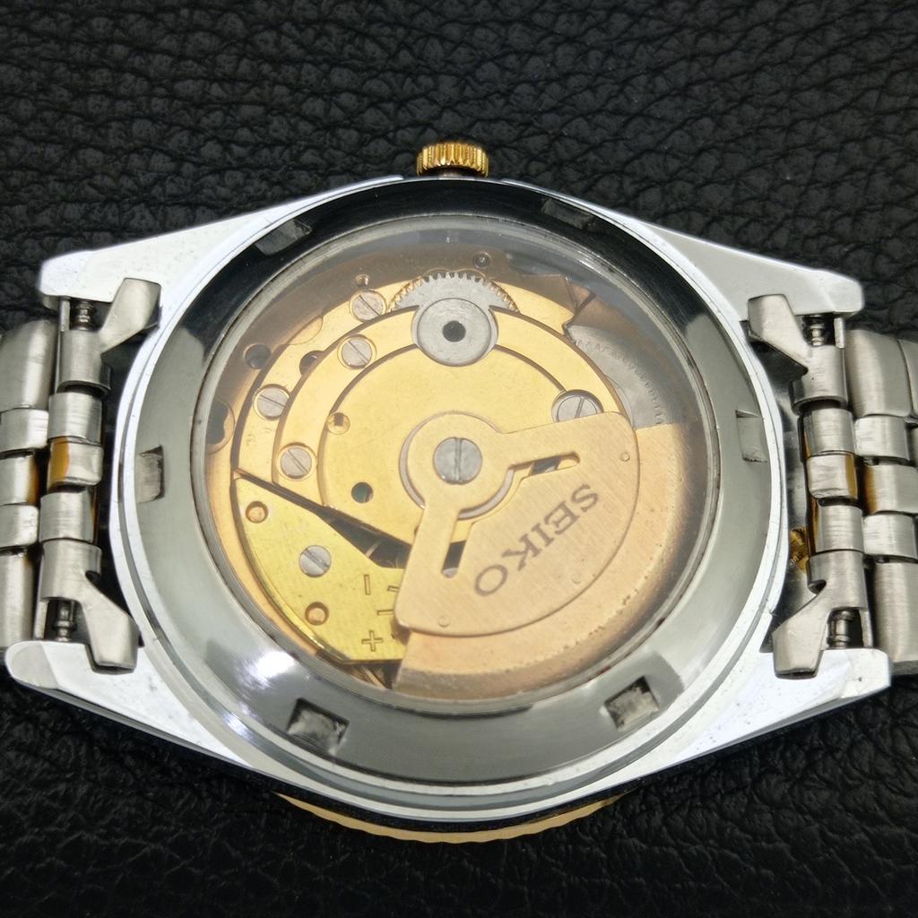 JAPAN VINTAGE REFURBISHED SEIKO 5 AUTOMATIC MENS GOLDEN DIAL WATCH a443187-1