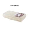 Shockproof Outdoor Egg Storage Box - Shatterproof, Transparent Plastic Tray for Camping and Refrigerator Use