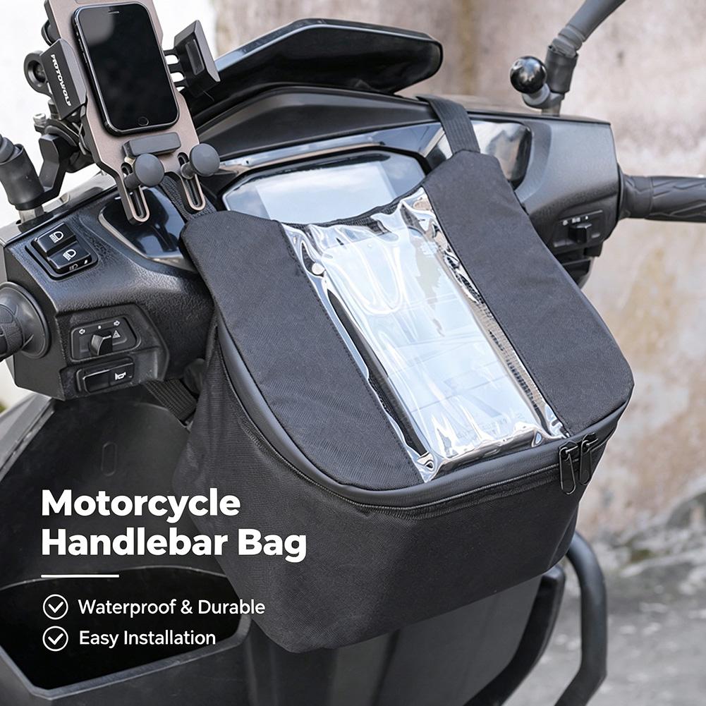 Front Motorcycle Bag Touch Screen Waterproof Cycling Navigation Handlebar Storage Waist Bag Handlebar Bag Portable For Vespa Hik