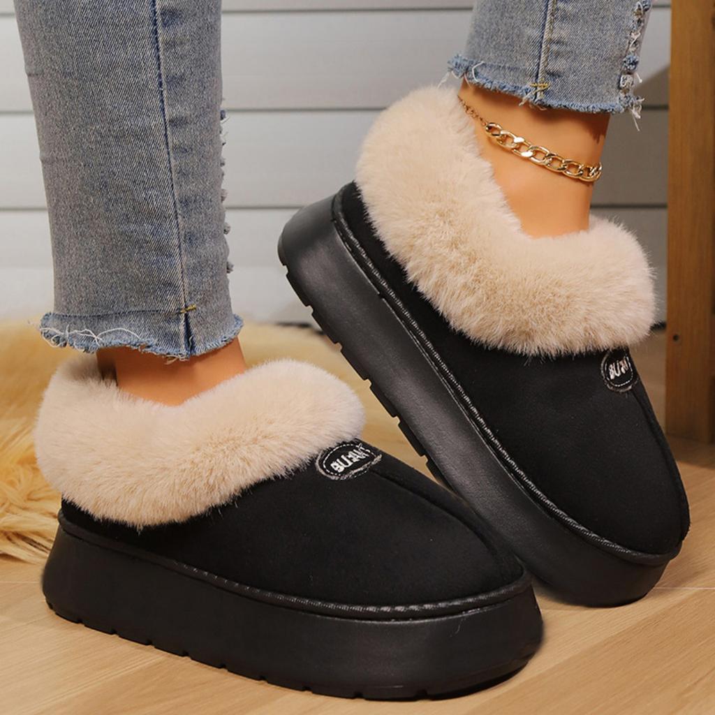 Velvet Shoes for Autumn and Winter Fashion, I Slippers for Men and Women, Couple Style, Indoor and Outdoor Fashion, Warm Shoes