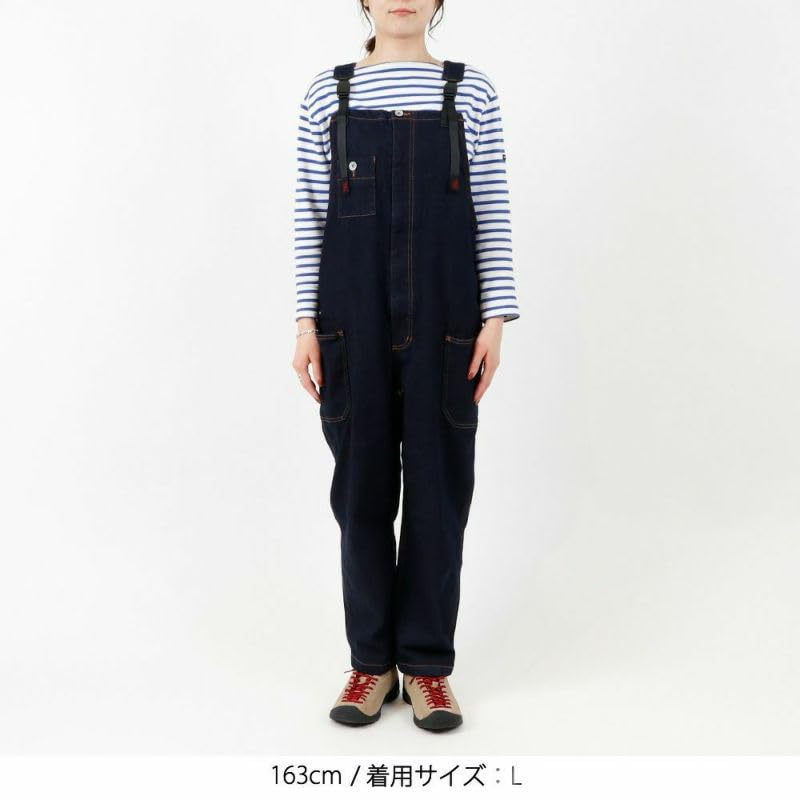 Gramicci Women's WS DENIM GARDEN SALOPETTE Overalls, Onewash, Size S (GUP3F1064)