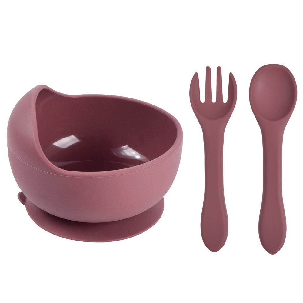 Silicone Suction Baby Bowl & Spoon Set for Feeding and Training
