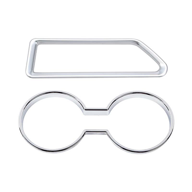 

Подстаканник из АБС-пластика, декоративная наклейка для хранения вещей, подходит для Jeep Patriot, Jeep Compass 2010-2016, аксессуары для интерьера металлик серебряный