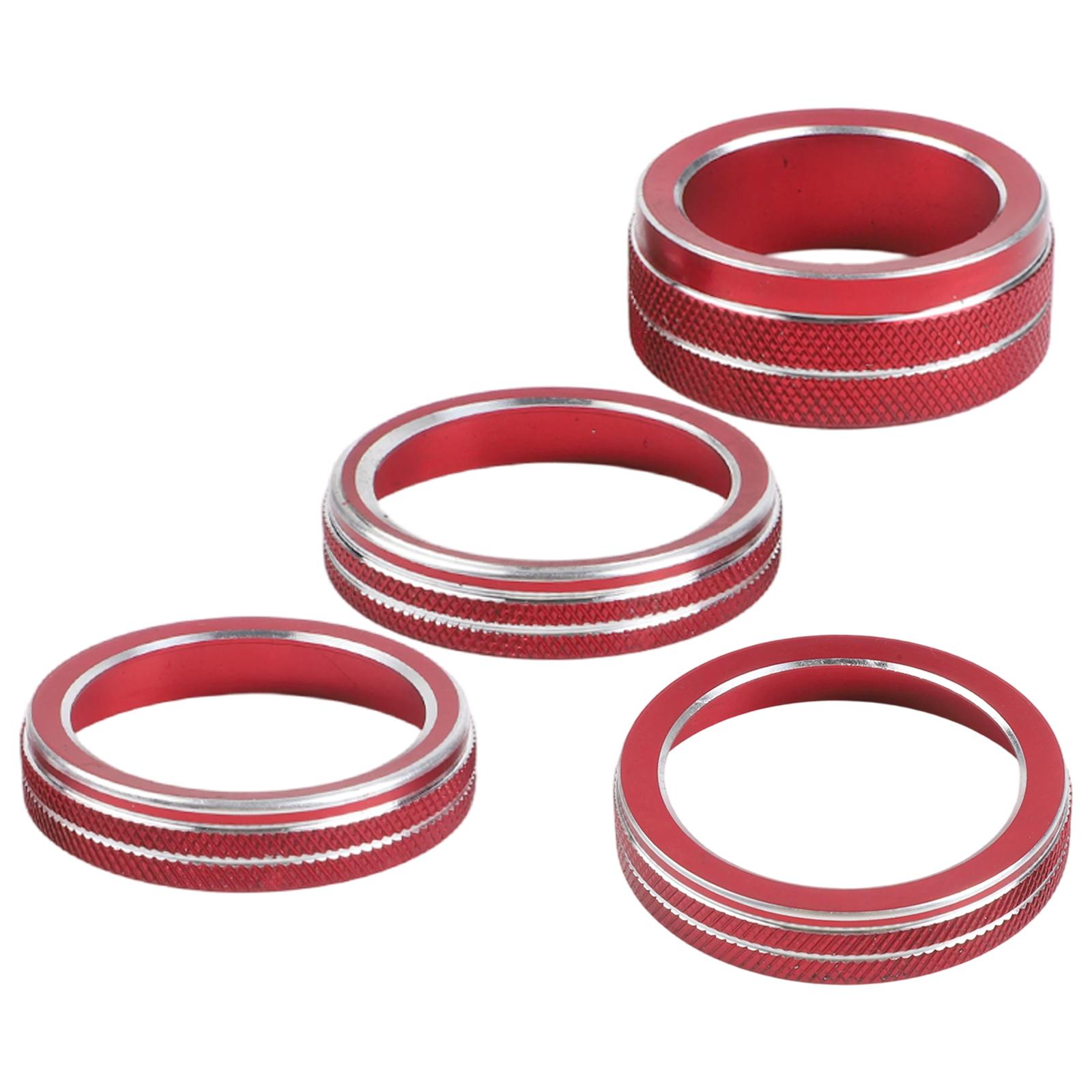 4PCS Aluminum Alloy AC and Headlight Button Covers Designed for Jeep For Wrangler For JL 2018 2025 Dashboard Replacement