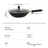 Chui Da Huang XT32CR 32cm Flat-Bottom Iron Wok
