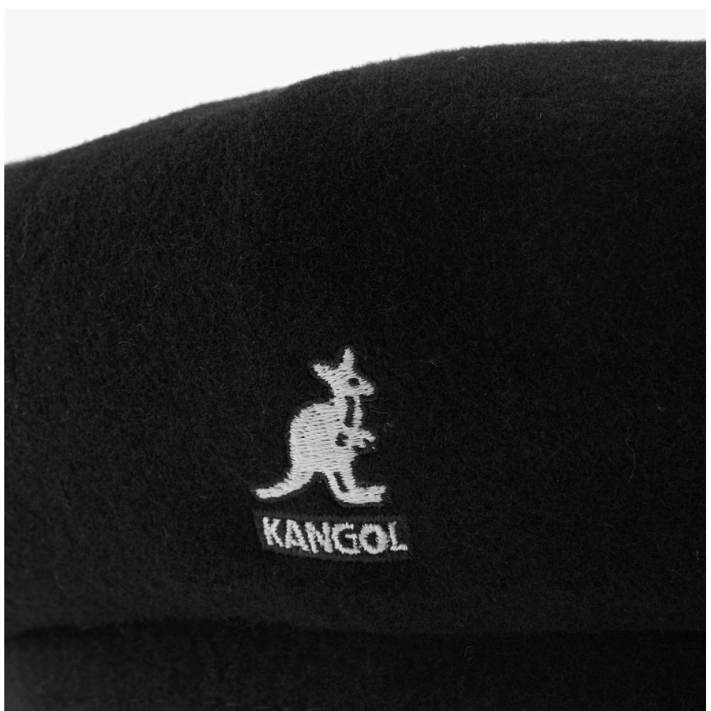 Kangol K3164ht Black Hawker Wool Newsboy Cap Octagonal Hat