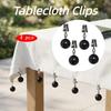 4 Pcs with Clip Curtain Weight Ball Windproof Heavy Duty Drapery Weights  Table Cover