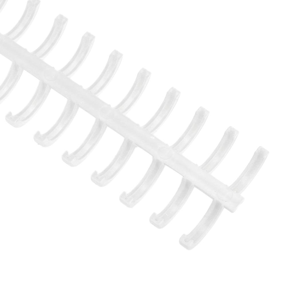 10Pcs Binding Spines Spirals Coils Combs 30 Holes Plastic Strip for Loose Leaf 1Celsius2in Diameter