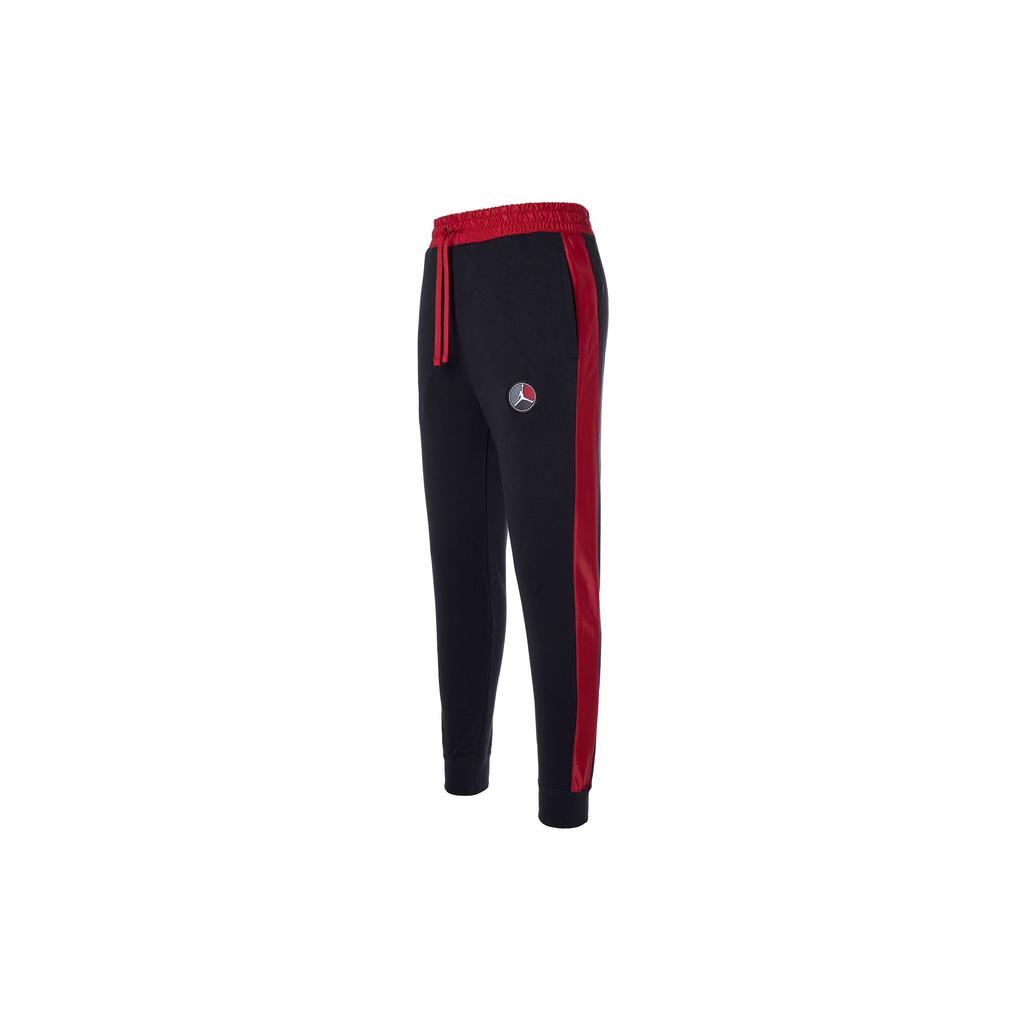 Jordan Remastered Fleece Pants With Embroidered Patch Logo Men Bottoms Black CT6286-010