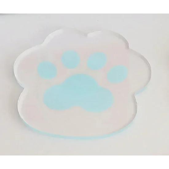 

1 шт. прозрачная акриловая подставка под стакан в виде кошачьего когтя с теплоизоляцией, многоразовые подстаканники, милые аксессуары для кухни и дома