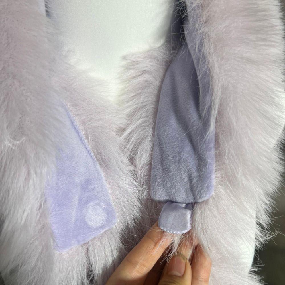 Faux Rabbit Fur Plush Scarf Thicken Imitation Mink Fur Scarf Autumn Winter