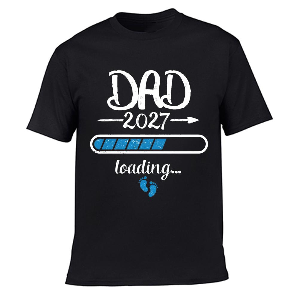 2027 New Cute Dad Mom Baby Printed Couple Maternity Tshirt Pregnancy Announceunisext Shirt Couple Pregnant Tshirt Clothes