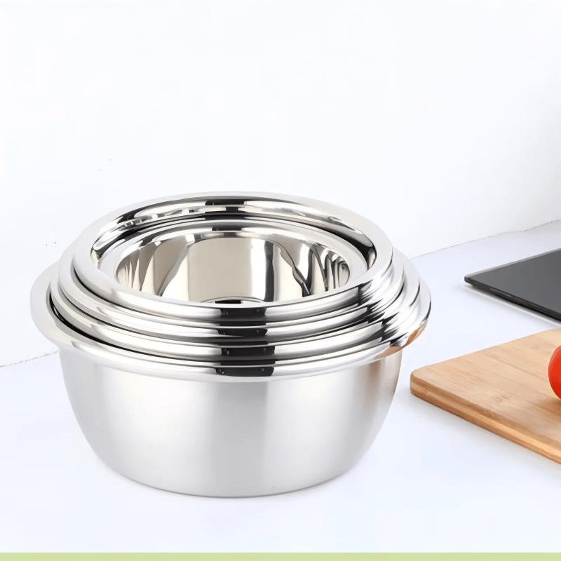Food Grade Stainless Steel Korean Style Mixing & Prep Bowl