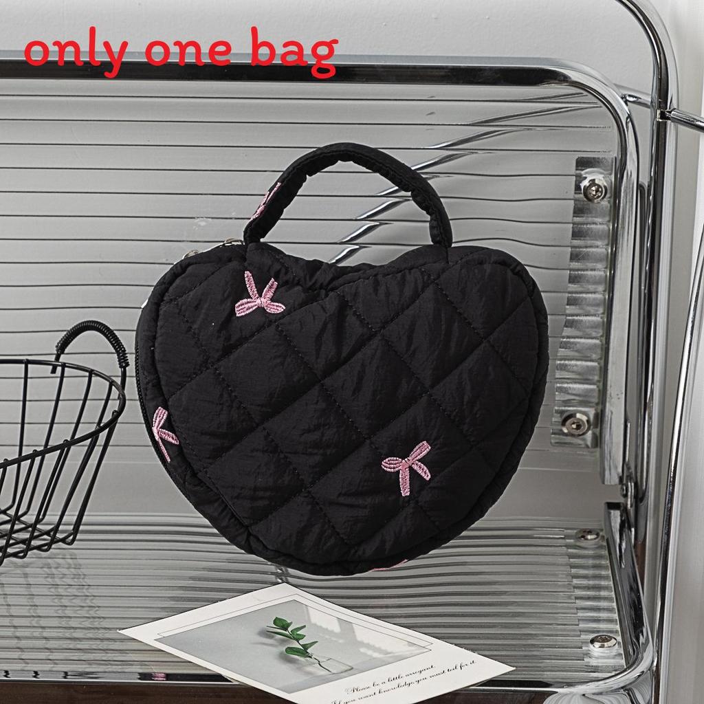 Floral Embroidery Cosmetic Bag With Large Capacity For Travel And Home Use