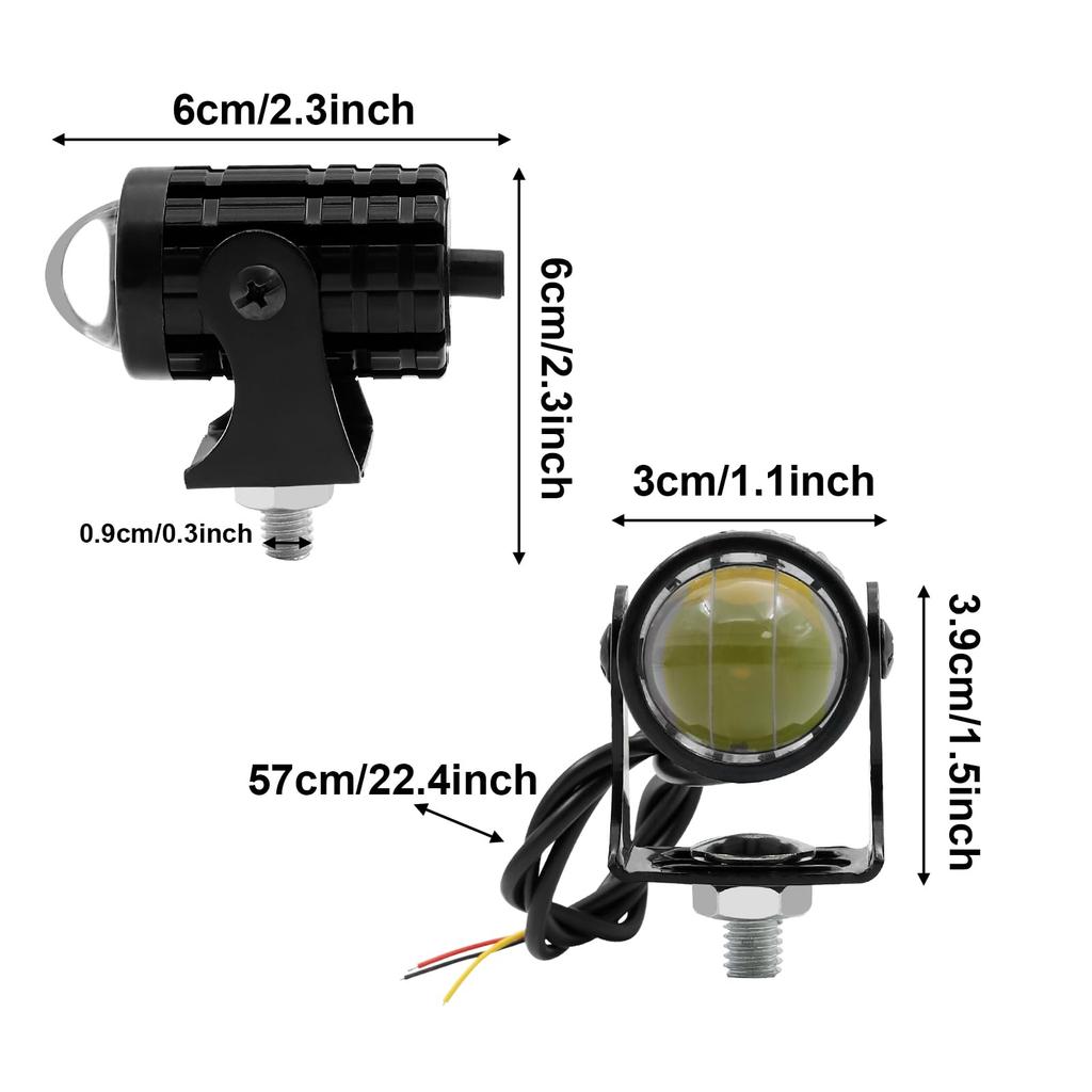 Aoling Motorcycle Fog Lights, Motorcycle Fog Lights LED Cut Line, Motorcycle Fog Lights Small,