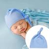 1Pc Baby Girls Soft Kids Gifts Fashion Newborn Headwear Handmade Cotton Clothing Decoration Caps Skin-friendly Knot Infant Hats