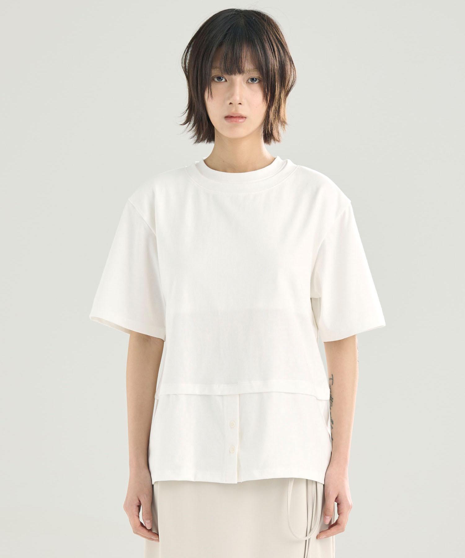 Sunnid Layered Half T-Shirt White White/Free