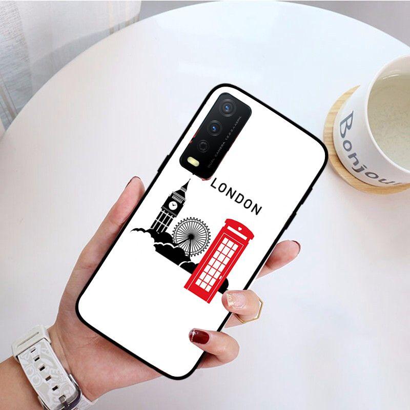 London Bus funda Handyhülle Für vivo Y31 Y30 Y33S Y11S Y12S Y17 Y20 Y20S Y21 Y21S Y1S Y53S Y15 Y19 Y91C V23 5G Hüllen coque