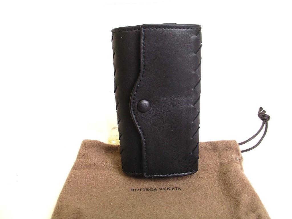 

Authentic BOTTEGA VENETA Black Leather 6 Pics Key Cases #a248 Refurbished