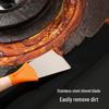 Double-Headed Kitchen Cleaning Brush: Gas Stove Scraper & Gap Tool for Oil & Dirt Removal